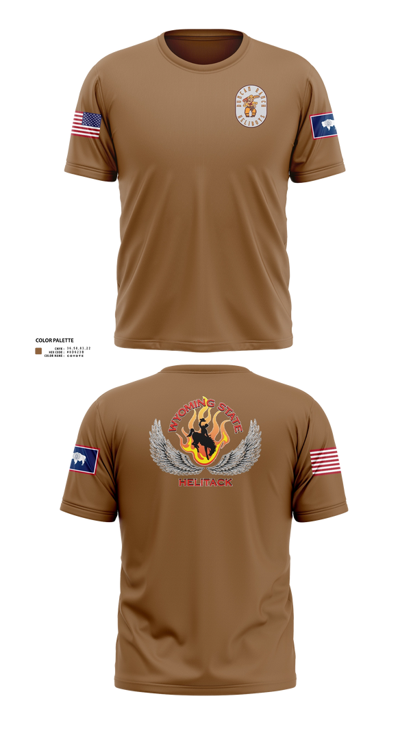 Short Sleeve Performance Shirt, Wyoming state helitack, Fire Department, Teamtime, Team time, sublimation, custom sports apparel, team uniforms, spirit wear, spiritwear, sports uniforms, custom shirts, team store, custom team store, fundraiser sports, apparel fundraiser