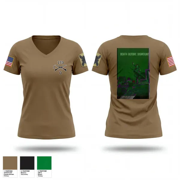 Womens Short Sleeve Vneck Shirt, 1-173 IN Dco, National Guard, Teamtime, Team time, sublimation, custom sports apparel, team uniforms, spirit wear, spiritwear, sports uniforms, custom shirts, team store, custom team store, fundraiser sports, apparel fundraiser