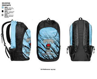 Gear Bag, TBirds, Men's Basketball, Teamtime, Team time, sublimation, custom sports apparel, team uniforms, spirit wear, spiritwear, sports uniforms, custom shirts, team store, custom team store, fundraiser sports, apparel fundraiser