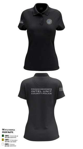 Womens Short Sleeve Performance Polo, Prince George's County Police Homeland Security Intelligence Unit, Police, Teamtime, Team time, sublimation, custom sports apparel, team uniforms, spirit wear, spiritwear, sports uniforms, custom shirts, team store, custom team store, fundraiser sports, apparel fundraiser