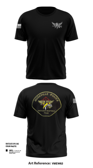 Short Sleeve Performance Shirt, Roseville E.R.T., , Teamtime, Team time, sublimation, custom sports apparel, team uniforms, spirit wear, spiritwear, sports uniforms, custom shirts, team store, custom team store, fundraiser sports, apparel fundraiser
