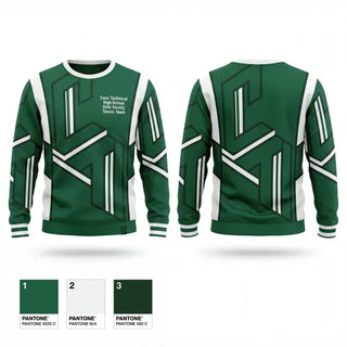 Crew Neck Sweatshirt, Cass Technical High School Girls Varsity Tennis Team, Tennis, Teamtime, Team time, sublimation, custom sports apparel, team uniforms, spirit wear, spiritwear, sports uniforms, custom shirts, team store, custom team store, fundraiser sports, apparel fundraiser