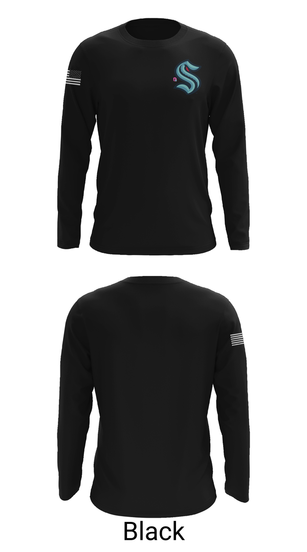 Long Sleeve Performance Shirt, Kraken, Ice Hockey, Teamtime, Team time, sublimation, custom sports apparel, team uniforms, spirit wear, spiritwear, sports uniforms, custom shirts, team store, custom team store, fundraiser sports, apparel fundraiser