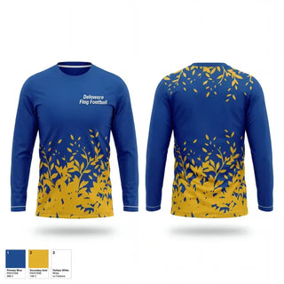 Long Sleeve Performance Shirt, Delaware Flag Football, , Teamtime, Team time, sublimation, custom sports apparel, team uniforms, spirit wear, spiritwear, sports uniforms, custom shirts, team store, custom team store, fundraiser sports, apparel fundraiser