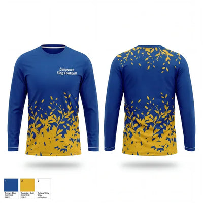Delaware Flag Football 67220751 Long Sleeve Performance Shirt 1