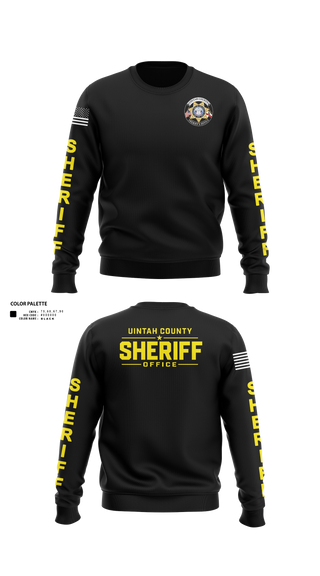 Crew Neck Sweatshirt, Uintah County Sheriffs Office, Police, Teamtime, Team time, sublimation, custom sports apparel, team uniforms, spirit wear, spiritwear, sports uniforms, custom shirts, team store, custom team store, fundraiser sports, apparel fundraiser
