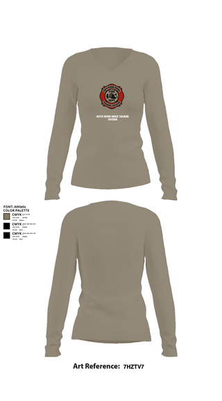 Womens Long Sleeve Vneck Shirt, South bound brook training division, , Teamtime, Team time, sublimation, custom sports apparel, team uniforms, spirit wear, spiritwear, sports uniforms, custom shirts, team store, custom team store, fundraiser sports, apparel fundraiser