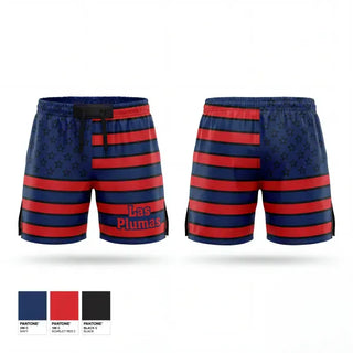 Fight Shorts, Las Plumas, Wrestling, Teamtime, Team time, sublimation, custom sports apparel, team uniforms, spirit wear, spiritwear, sports uniforms, custom shirts, team store, custom team store, fundraiser sports, apparel fundraiser
