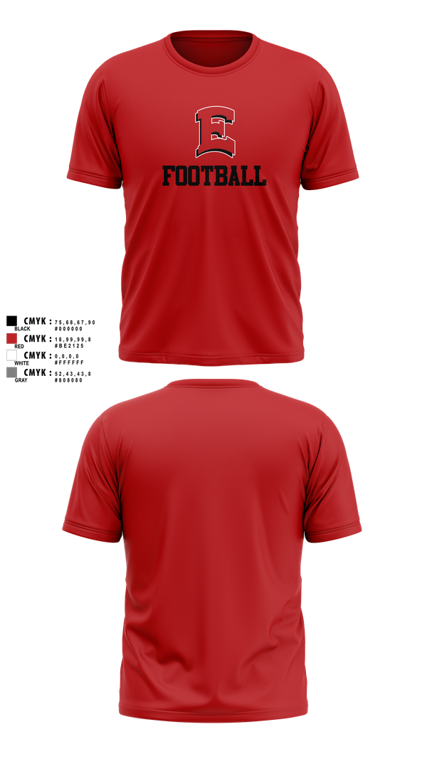 Short Sleeve Performance Shirt, East Scarlets Football, , Teamtime, Team time, sublimation, custom sports apparel, team uniforms, spirit wear, spiritwear, sports uniforms, custom shirts, team store, custom team store, fundraiser sports, apparel fundraiser