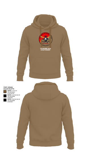 Hoodie, 7th Squadron, Sixth Cavalry Regiment, , Teamtime, Team time, sublimation, custom sports apparel, team uniforms, spirit wear, spiritwear, sports uniforms, custom shirts, team store, custom team store, fundraiser sports, apparel fundraiser