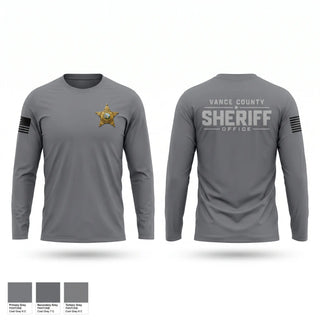 Long Sleeve Performance Shirt, Vance County Sheriff Office, Police, Teamtime, Team time, sublimation, custom sports apparel, team uniforms, spirit wear, spiritwear, sports uniforms, custom shirts, team store, custom team store, fundraiser sports, apparel fundraiser