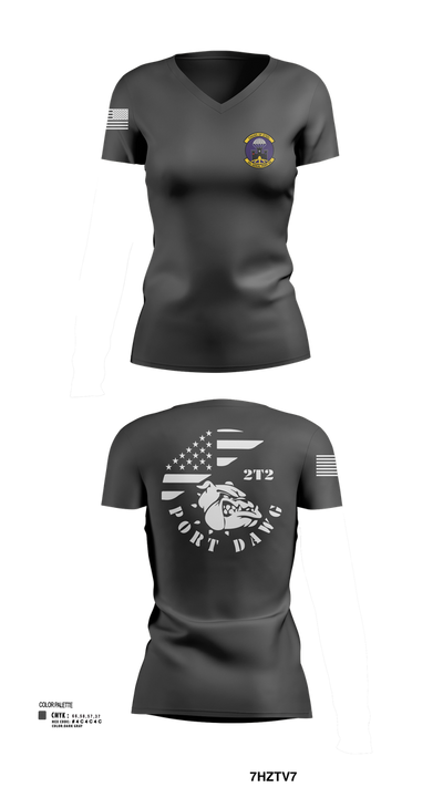 32D APS 96213364 Women's Short Sleeve V-neck Shirt - 103