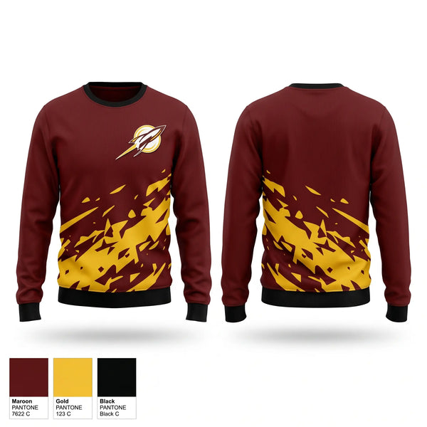 Crew Neck Sweatshirt, Berne Union, Track & Field, Teamtime, Team time, sublimation, custom sports apparel, team uniforms, spirit wear, spiritwear, sports uniforms, custom shirts, team store, custom team store, fundraiser sports, apparel fundraiser