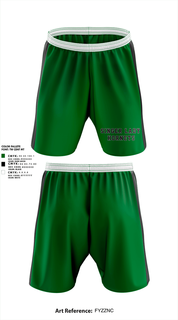 Athletic Shorts With Pockets, Singer Lady Hornets, Softball, Teamtime, Team time, sublimation, custom sports apparel, team uniforms, spirit wear, spiritwear, sports uniforms, custom shirts, team store, custom team store, fundraiser sports, apparel fundraiser