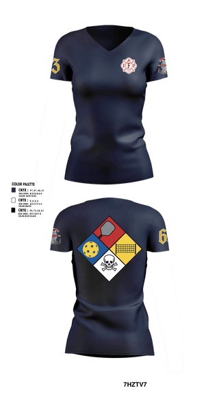 Womens Short Sleeve Vneck Shirt, Central Pierce Fire, Fire Department, Teamtime, Team time, sublimation, custom sports apparel, team uniforms, spirit wear, spiritwear, sports uniforms, custom shirts, team store, custom team store, fundraiser sports, apparel fundraiser