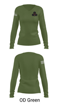 Red currahee 4374170 Women's Long Sleeve V-neck Shirt - 57