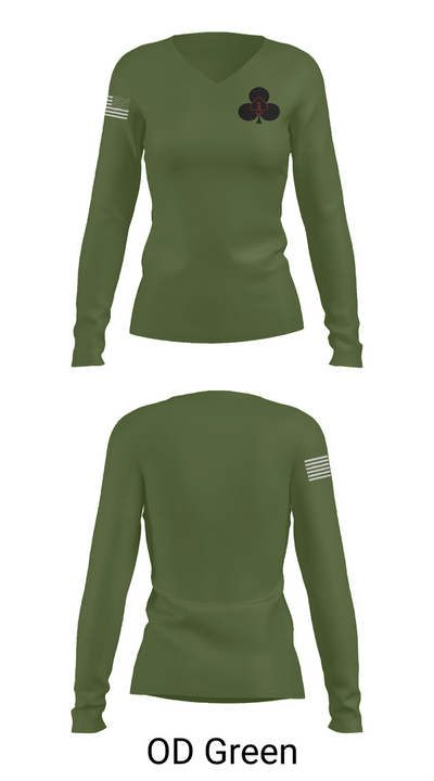 Red currahee 4374170 Women's Long Sleeve V-neck Shirt - 57