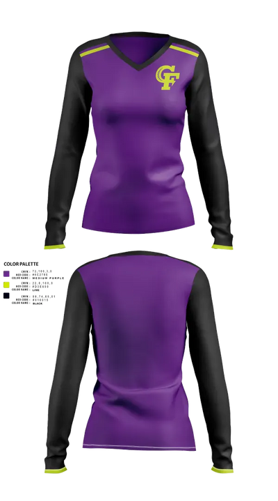 Charge Fastpitch 58205812 Women's Long Sleeve V-neck Shirt - 21