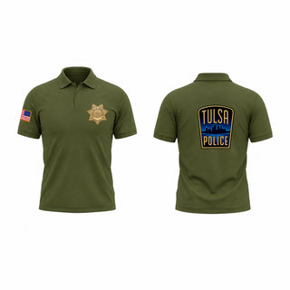 Short Sleeve Performance Polo, Tulsa Police Department, Police, Teamtime, Team time, sublimation, custom sports apparel, team uniforms, spirit wear, spiritwear, sports uniforms, custom shirts, team store, custom team store, fundraiser sports, apparel fundraiser