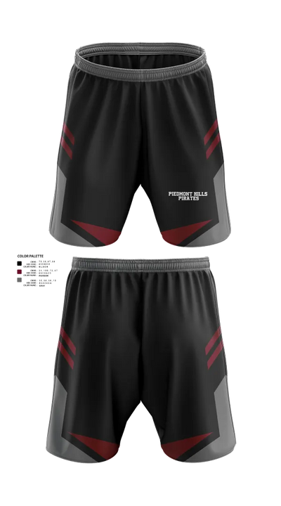 Piedmont Hills Pirates 98244574 Athletic Shorts With Pockets - 21