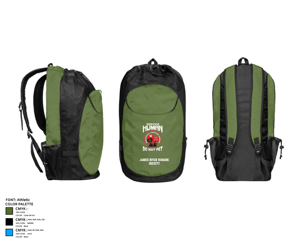 Gear Bag, James River Humane Society, , Teamtime, Team time, sublimation, custom sports apparel, team uniforms, spirit wear, spiritwear, sports uniforms, custom shirts, team store, custom team store, fundraiser sports, apparel fundraiser