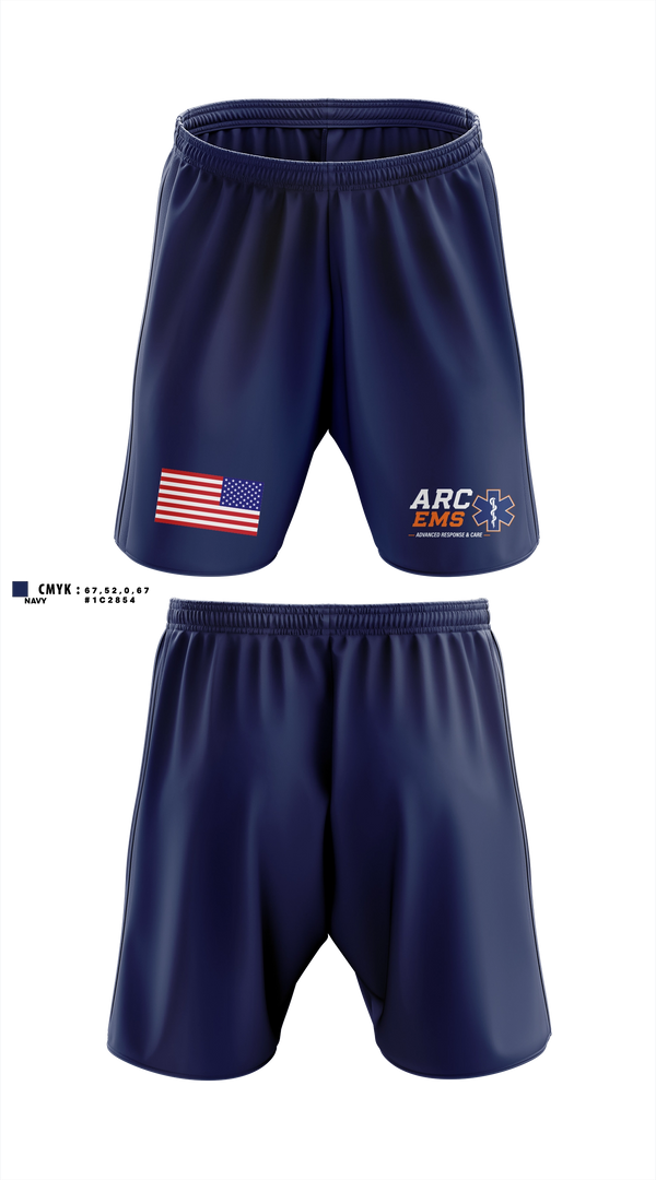 Athletic Shorts With Pockets, ARC EMS, EMS/EMT, Teamtime, Team time, sublimation, custom sports apparel, team uniforms, spirit wear, spiritwear, sports uniforms, custom shirts, team store, custom team store, fundraiser sports, apparel fundraiser