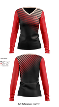 Turner Middle School 627017 Women's Long Sleeve V-neck Shirt - 1