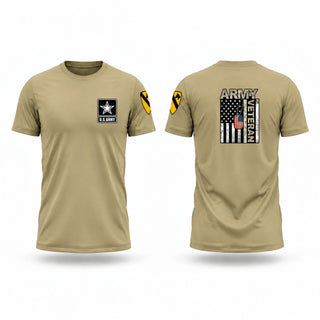Old School Cotton Feel Shirt, 615th 1CAV ASB, Army, Teamtime, Team time, sublimation, custom sports apparel, team uniforms, spirit wear, spiritwear, sports uniforms, custom shirts, team store, custom team store, fundraiser sports, apparel fundraiser