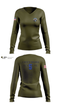 Greensboro Fire Department Rescue 5 92671362 Women's Long Sleeve V-neck Shirt - 1