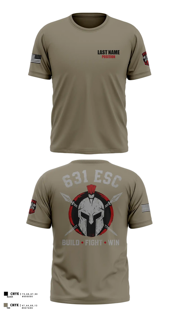 Short Sleeve Performance Shirt, 631st ESC, Army, Teamtime, Team time, sublimation, custom sports apparel, team uniforms, spirit wear, spiritwear, sports uniforms, custom shirts, team store, custom team store, fundraiser sports, apparel fundraiser