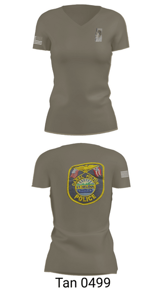 Womens Short Sleeve Vneck Shirt, Canal Fulton Police Department, Police, Teamtime, Team time, sublimation, custom sports apparel, team uniforms, spirit wear, spiritwear, sports uniforms, custom shirts, team store, custom team store, fundraiser sports, apparel fundraiser