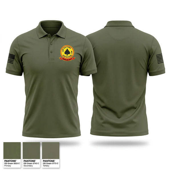 Short Sleeve Performance Polo, HMLA-267, Marines, Teamtime, Team time, sublimation, custom sports apparel, team uniforms, spirit wear, spiritwear, sports uniforms, custom shirts, team store, custom team store, fundraiser sports, apparel fundraiser