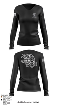 4-3 AHB 47022707 Women's Long Sleeve V-neck Shirt - 3