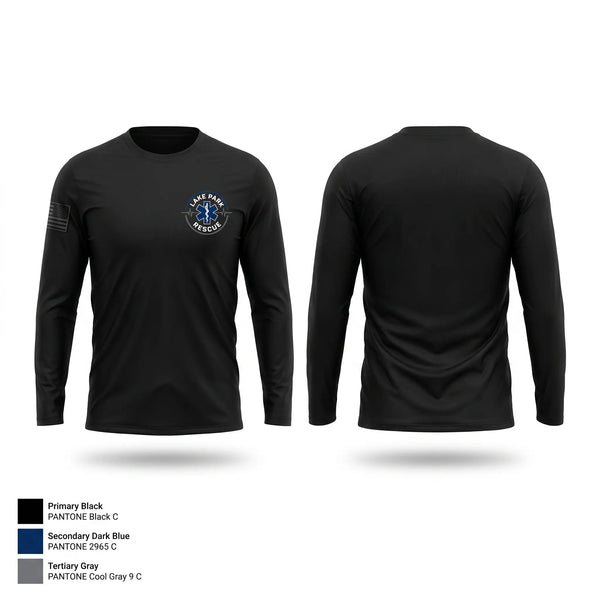 Long Sleeve Performance Shirt, Lake Park Rescue, EMS/EMT, Teamtime, Team time, sublimation, custom sports apparel, team uniforms, spirit wear, spiritwear, sports uniforms, custom shirts, team store, custom team store, fundraiser sports, apparel fundraiser