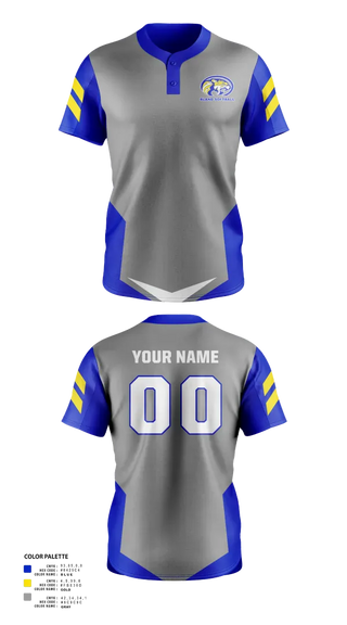 Two Button Softball Jersey, Bland High School Softball, Softball, Teamtime, Team time, sublimation, custom sports apparel, team uniforms, spirit wear, spiritwear, sports uniforms, custom shirts, team store, custom team store, fundraiser sports, apparel fundraiser