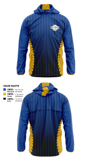Windbreaker, Santa Clara PAL Sparks, Softball, Teamtime, Team time, sublimation, custom sports apparel, team uniforms, spirit wear, spiritwear, sports uniforms, custom shirts, team store, custom team store, fundraiser sports, apparel fundraiser