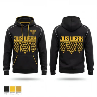 Hoodie, Jus Werk, Men's Basketball, Teamtime, Team time, sublimation, custom sports apparel, team uniforms, spirit wear, spiritwear, sports uniforms, custom shirts, team store, custom team store, fundraiser sports, apparel fundraiser