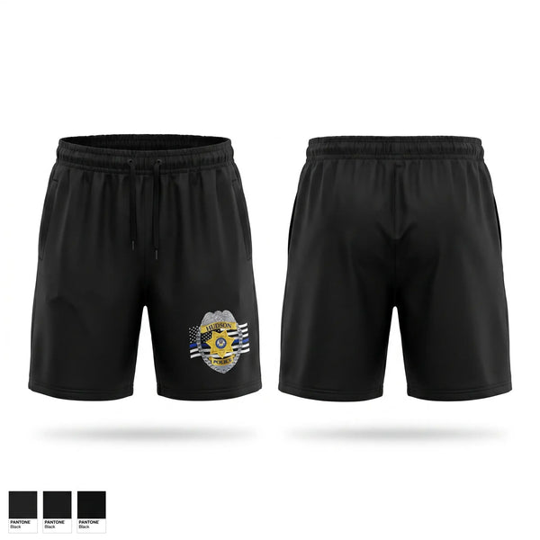 Athletic Shorts With Pockets, Hudson Police Department, Police, Teamtime, Team time, sublimation, custom sports apparel, team uniforms, spirit wear, spiritwear, sports uniforms, custom shirts, team store, custom team store, fundraiser sports, apparel fundraiser