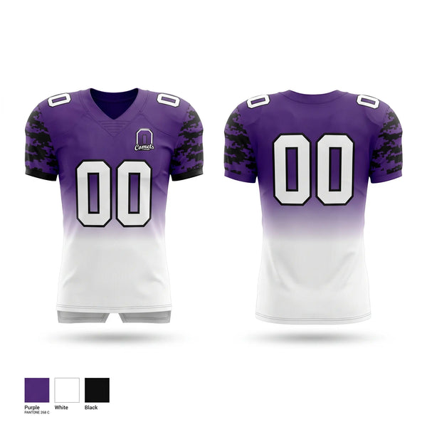 Football Jersey, Oakwood Comets, , Teamtime, Team time, sublimation, custom sports apparel, team uniforms, spirit wear, spiritwear, sports uniforms, custom shirts, team store, custom team store, fundraiser sports, apparel fundraiser