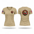 Holstein fire and ems Women's Short Sleeve V-neck Shirt - 1