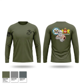 Long Sleeve Performance Shirt, MCESG Region 8 Detachment budapest, Marines, Teamtime, Team time, sublimation, custom sports apparel, team uniforms, spirit wear, spiritwear, sports uniforms, custom shirts, team store, custom team store, fundraiser sports, apparel fundraiser