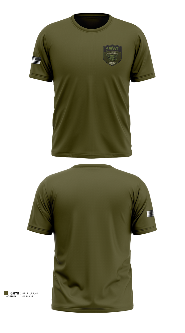 Rochester-Olmsted County SWAT Short Sleeve Performance Shirt - 101