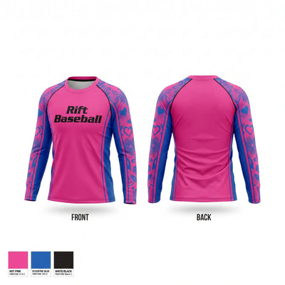 Rift Baseball Long Sleeve Performance Shirt 2