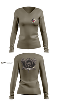 27 SOSFS 26086736 Women's Long Sleeve V-neck Shirt - 2