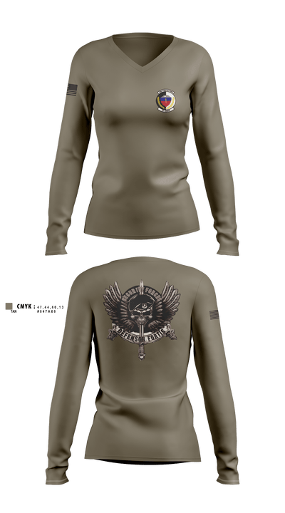 27 SOSFS 26086736 Women's Long Sleeve V-neck Shirt - 2