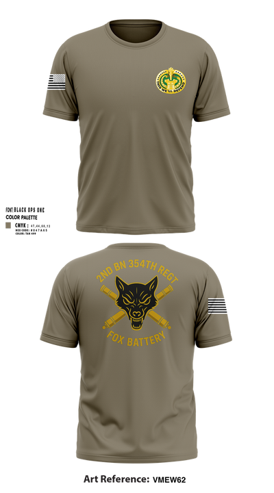 2ND BN 354 REGT 8230851 Short Sleeve Performance Shirt - 100