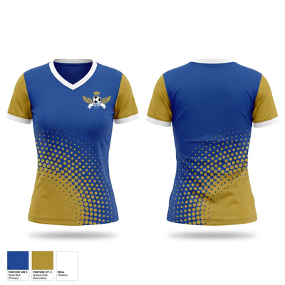 King George F.C. Women's Short Sleeve V-neck Shirt - 1