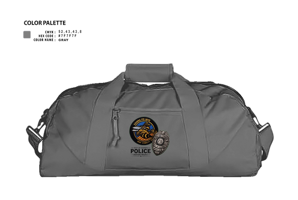 Duffle Bag, Hahira Police Department, Police, Teamtime, Team time, sublimation, custom sports apparel, team uniforms, spirit wear, spiritwear, sports uniforms, custom shirts, team store, custom team store, fundraiser sports, apparel fundraiser