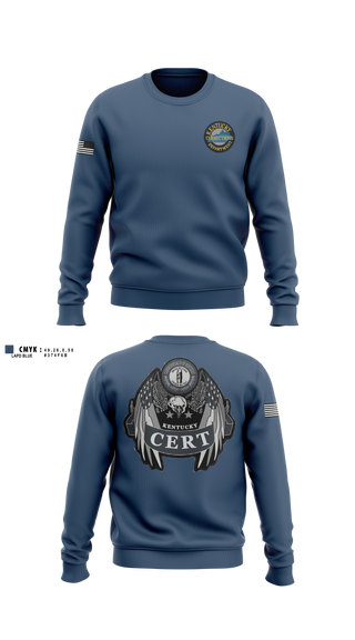 Crew Neck Sweatshirt, Kentucky Department of Corrections, Police, Teamtime, Team time, sublimation, custom sports apparel, team uniforms, spirit wear, spiritwear, sports uniforms, custom shirts, team store, custom team store, fundraiser sports, apparel fundraiser