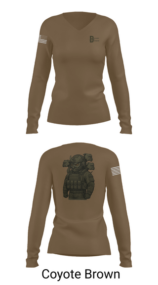 Womens Long Sleeve Vneck Shirt, Deployment & Distribution Flight, , Teamtime, Team time, sublimation, custom sports apparel, team uniforms, spirit wear, spiritwear, sports uniforms, custom shirts, team store, custom team store, fundraiser sports, apparel fundraiser